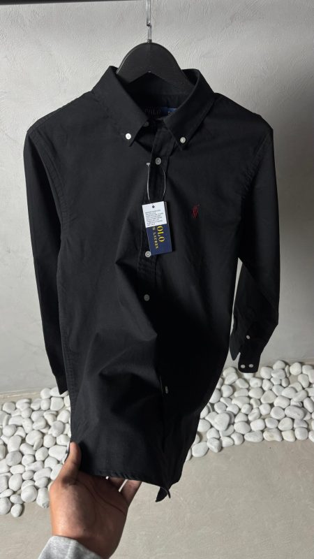 Ralp_h Lauren Polo Black Oxford Shirt 1007