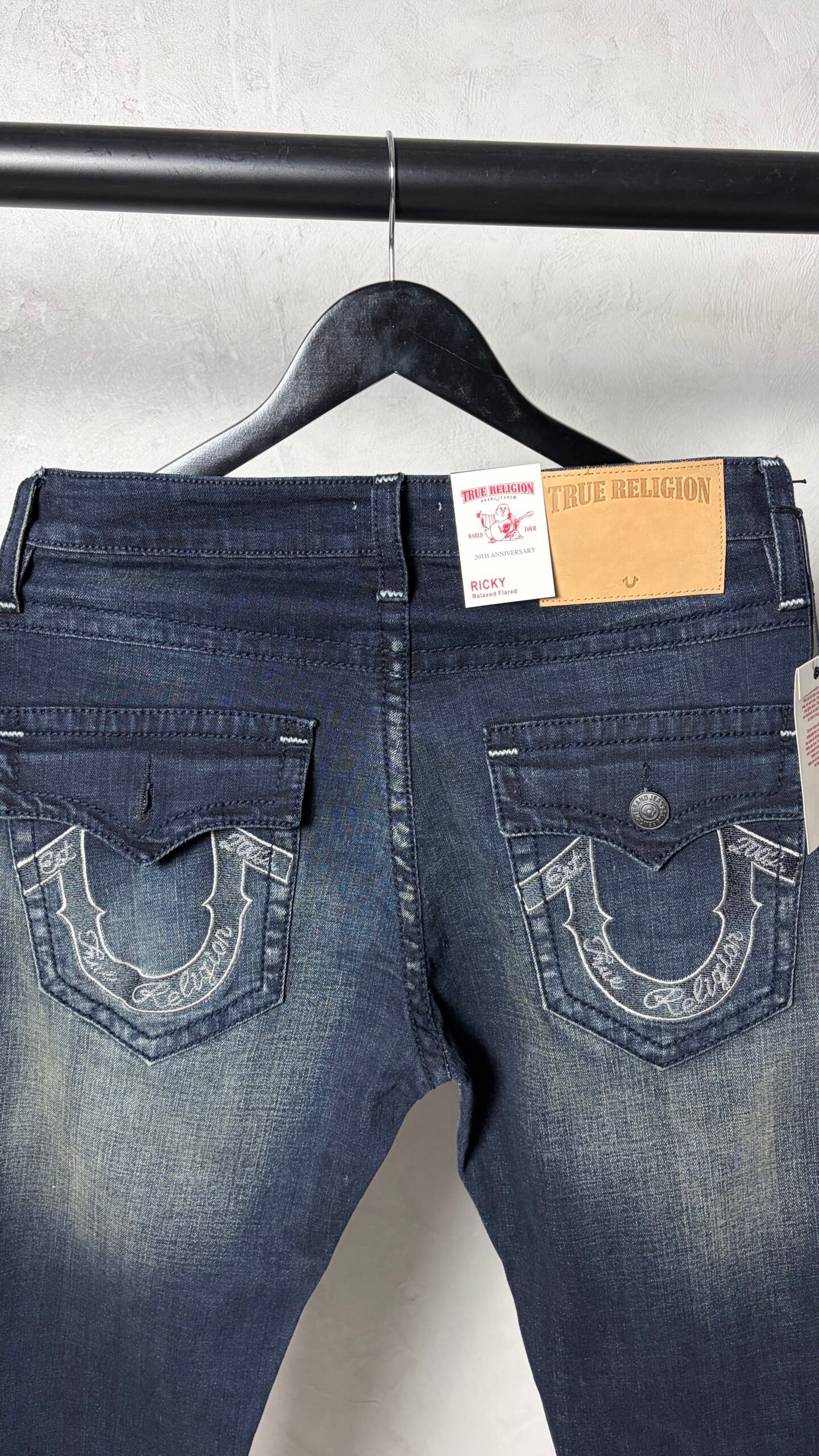 True Religion Straight Jeans Dark Blue 1089 - Image 6