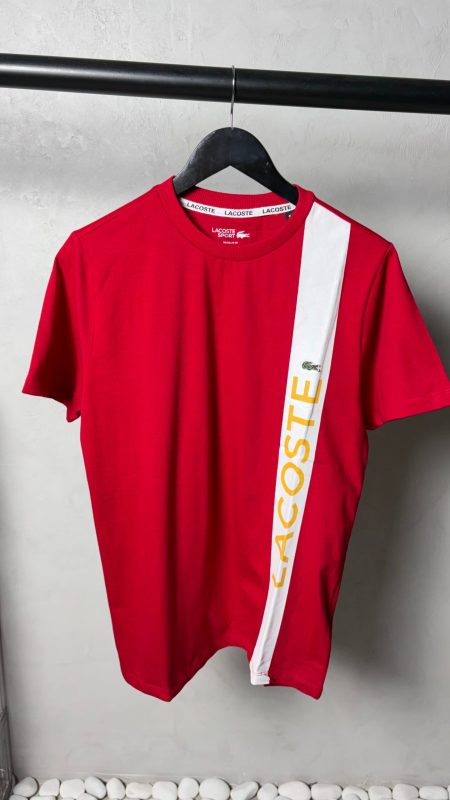 Lacost_e Vertical Stripe T-Shirt. 1235