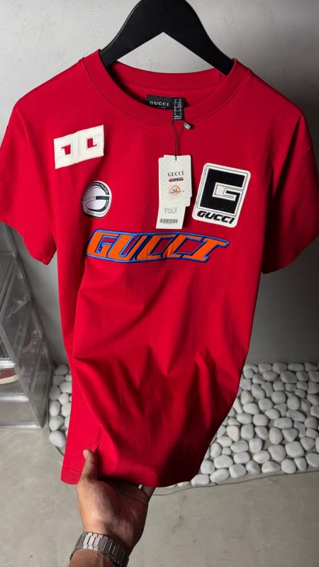 Gucc_i Premium Logo Patch T-Shirt 1297