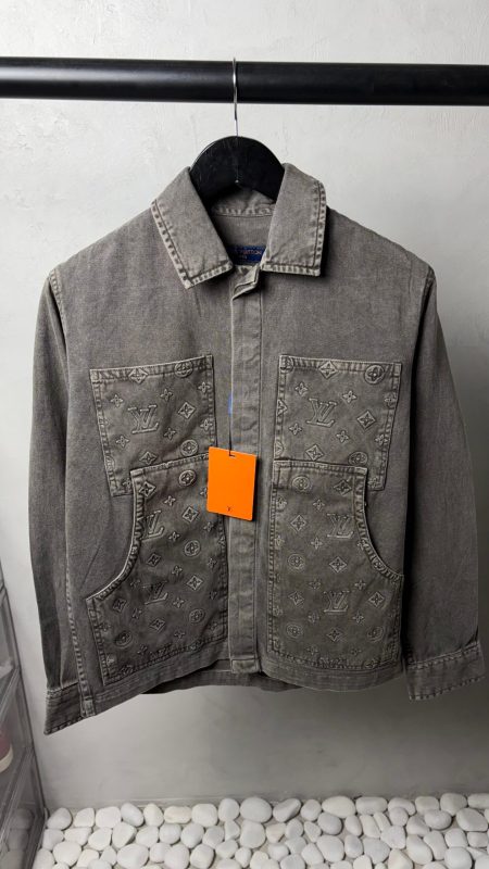 Loui_s Vuitton Monogram Premium Utility Denim Overshirt 1388
