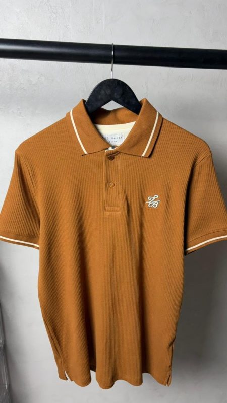 Ted Bake_r Premium Ribbed Polo T-Shirt 1437